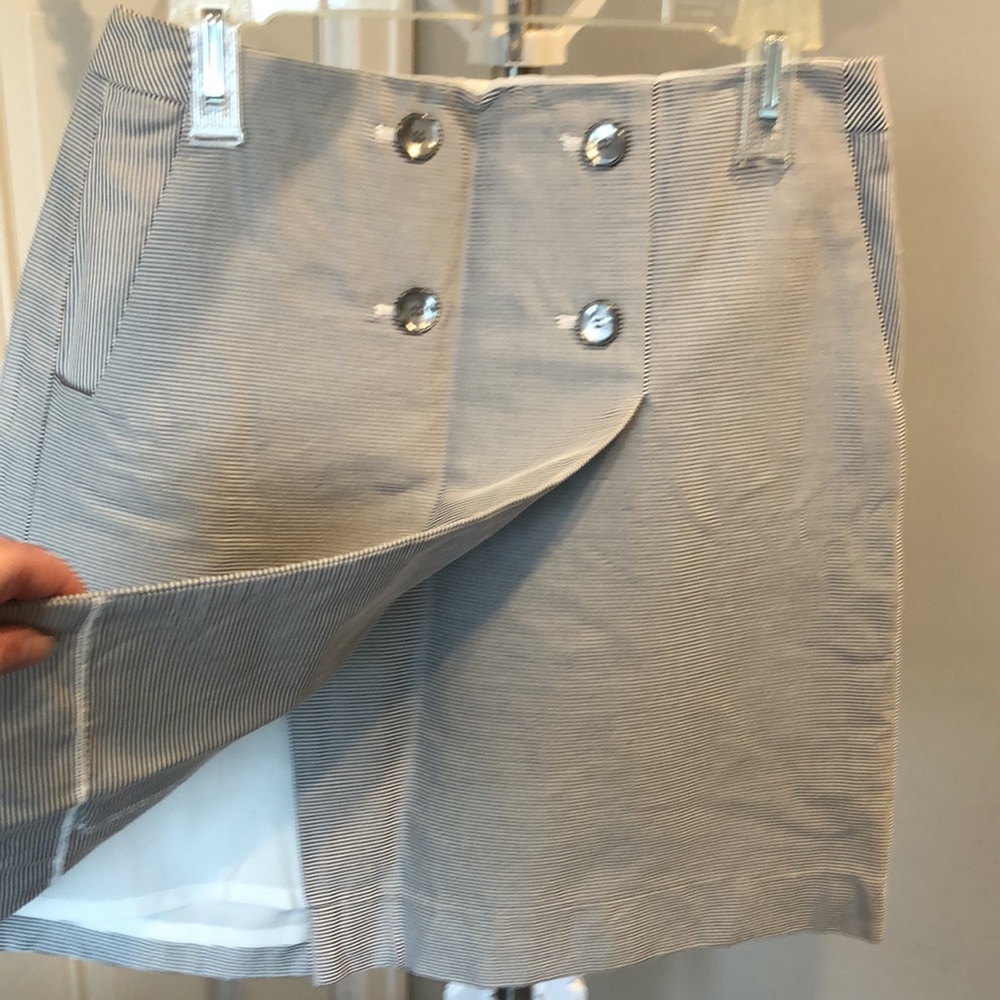 Striped, Lined Skirt - Picture 2 of 4